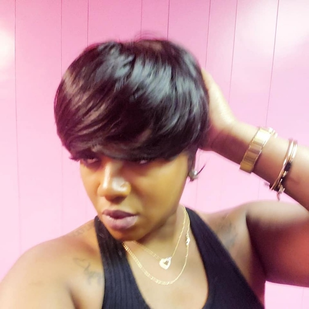 Jet Black Tapered Wig